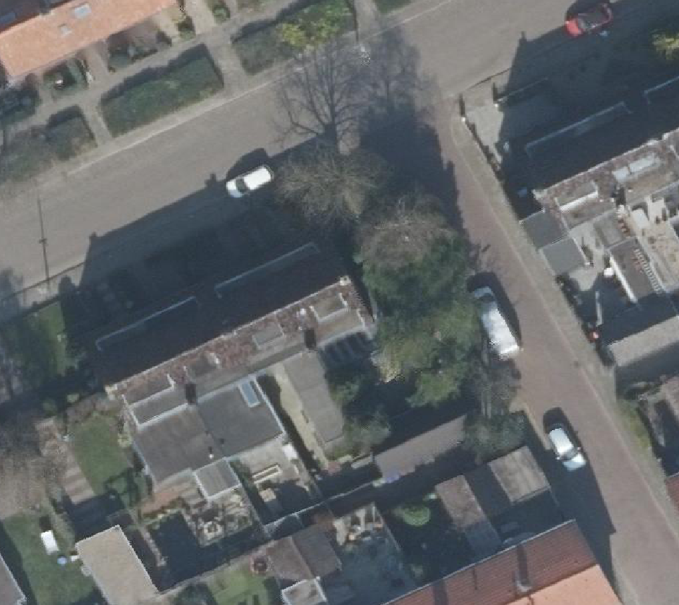 True ortho Luchtfoto op daksegment
