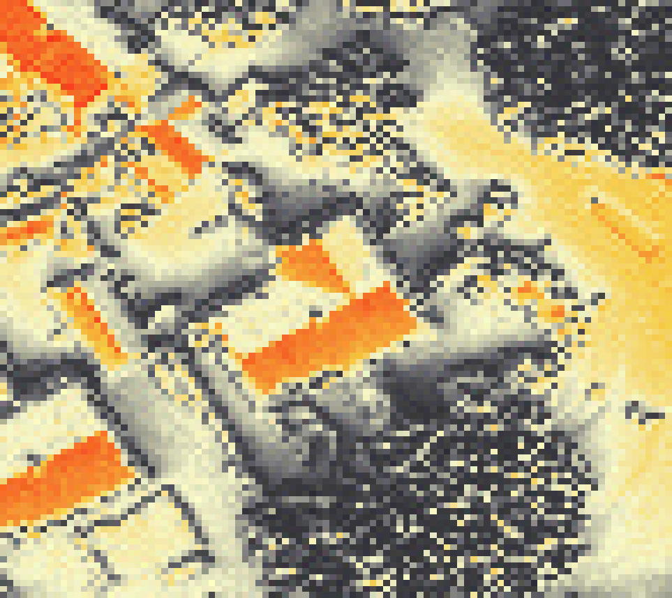 PV-irradiatie op daksegment met intensiteitsverdeling van zonlicht