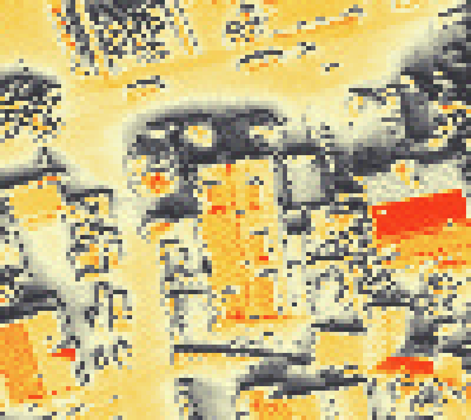 PV-irradiatie op daksegment met intensiteitsverdeling van zonlicht