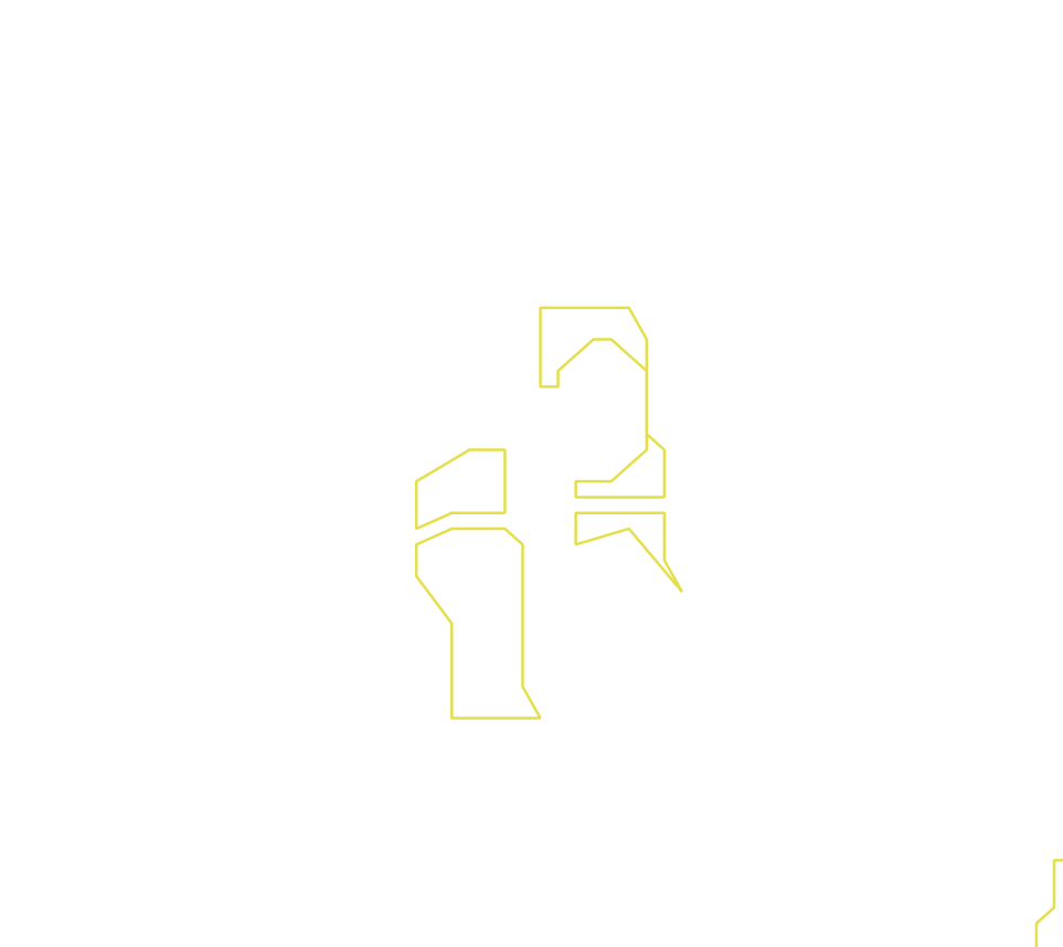 Daksegment ingezoomd met contourlijnen en structuurweergave