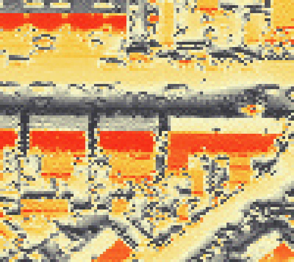 PV-irradiatie op daksegment met intensiteitsverdeling van zonlicht