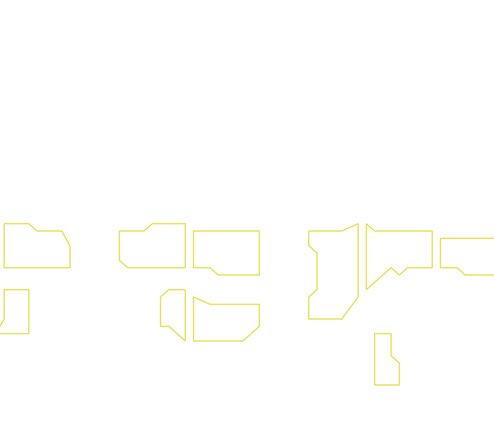 Daksegment ingezoomd met contourlijnen en structuurweergave