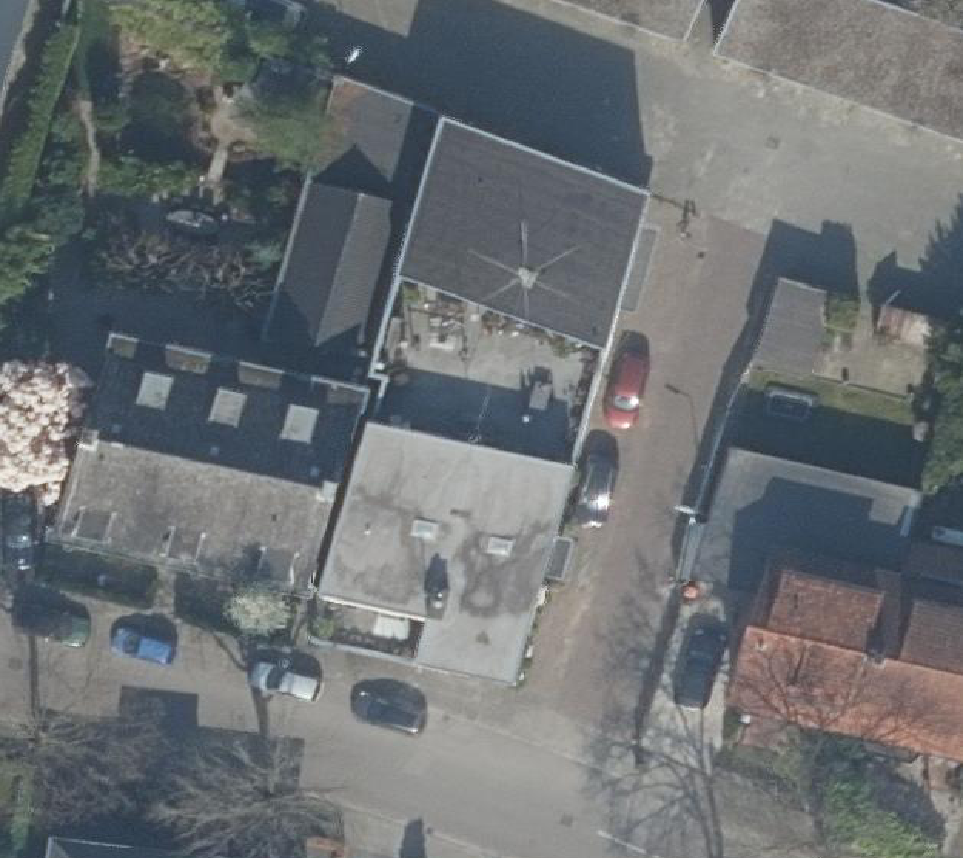 True ortho Luchtfoto op daksegment