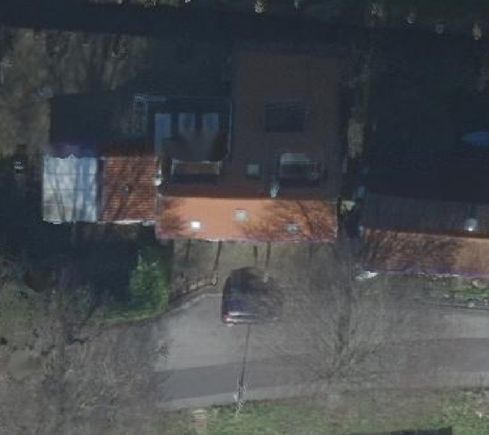 True ortho luchtfoto van Dordrecht met zicht op woning