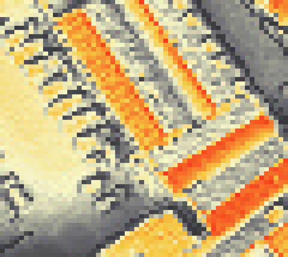 PV-irradiatie op daksegment ingezoomd met intensiteitsverdeling van zonlicht