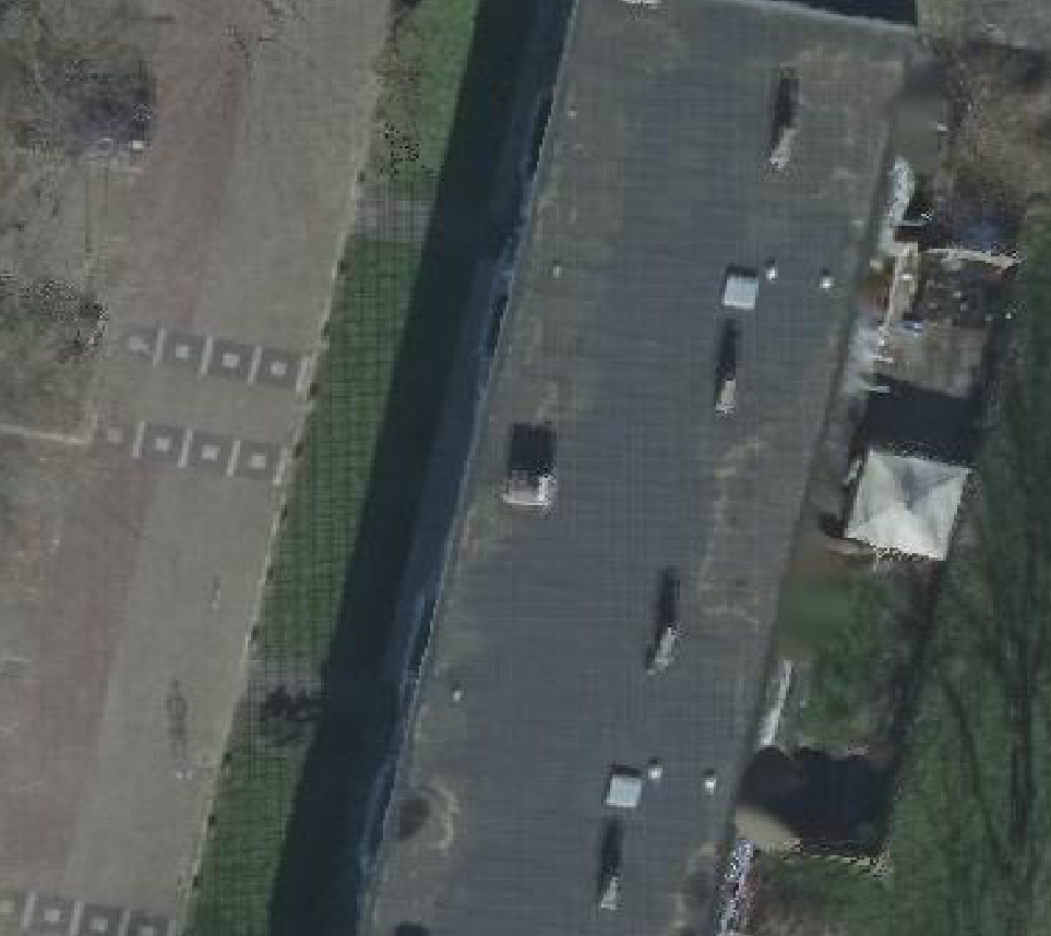 True ortho luchtfoto van Dordrecht met zicht op woning