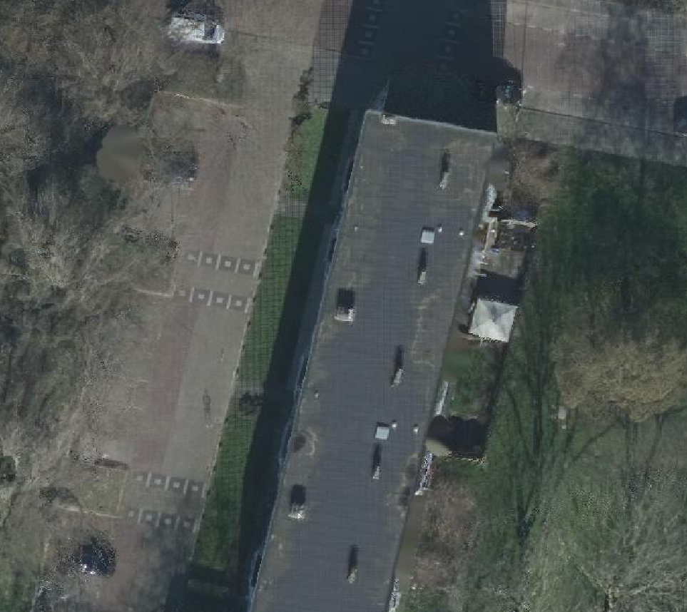 True ortho Luchtfoto op daksegment