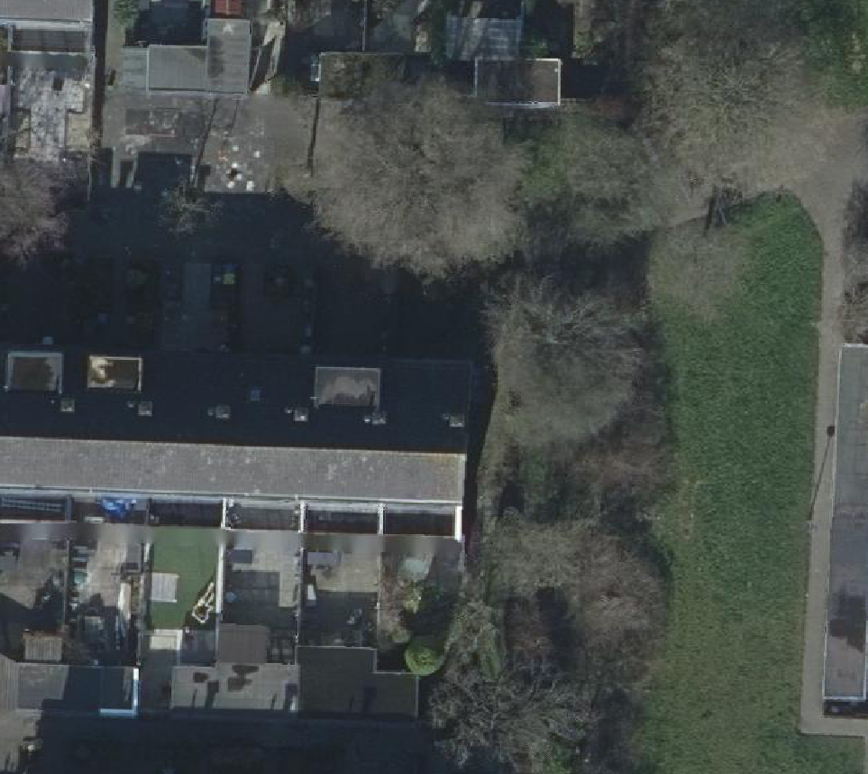 True ortho Luchtfoto op daksegment