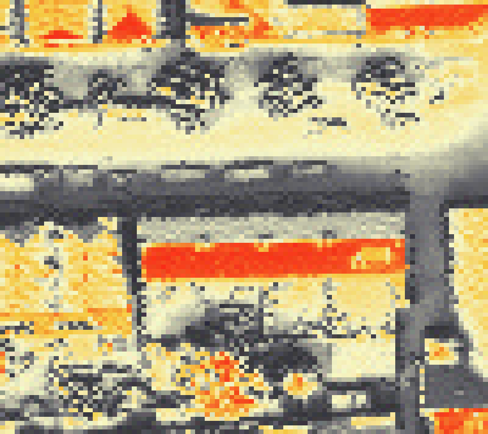 PV-irradiatie op daksegment met intensiteitsverdeling van zonlicht