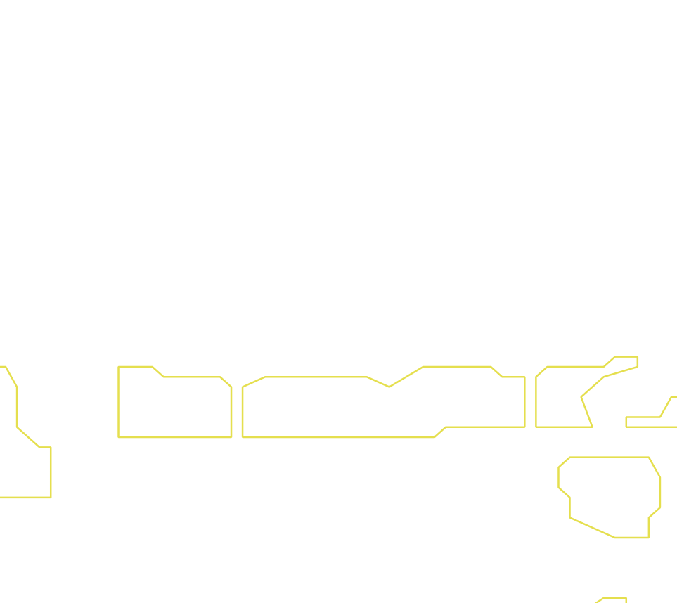 Daksegment ingezoomd met contourlijnen en structuurweergave