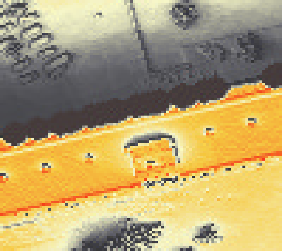 PV-irradiatie op daksegment met intensiteitsverdeling van zonlicht