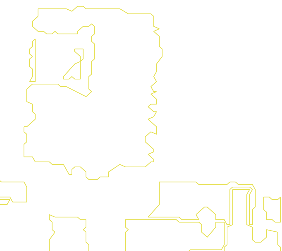 Daksegment met contourlijnen en structuurweergave