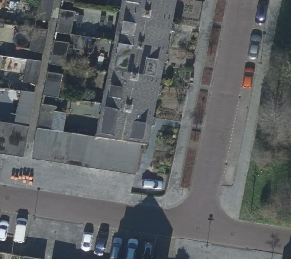 True ortho Luchtfoto op daksegment