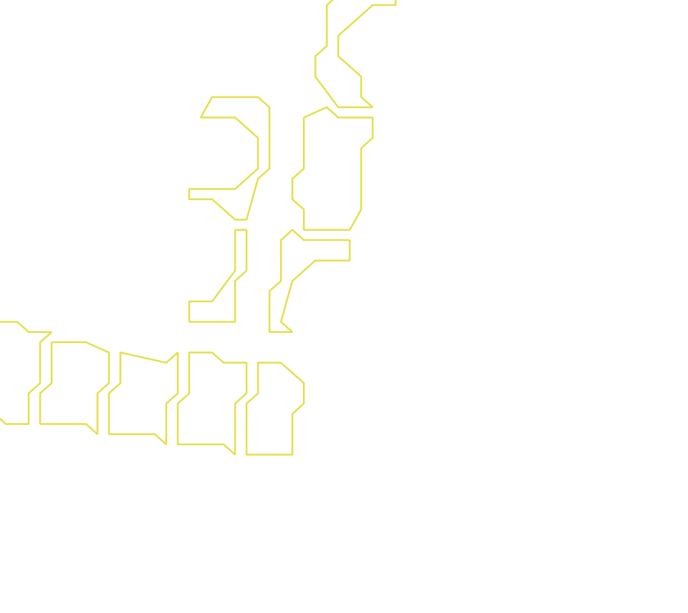 Daksegment ingezoomd met contourlijnen en structuurweergave
