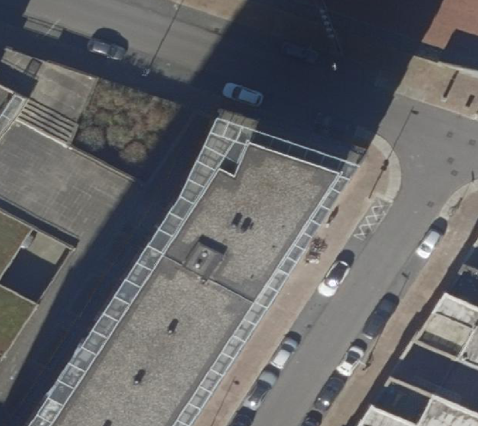 True ortho Luchtfoto op daksegment