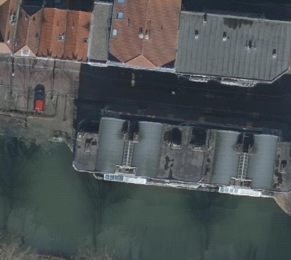 True ortho Luchtfoto op daksegment