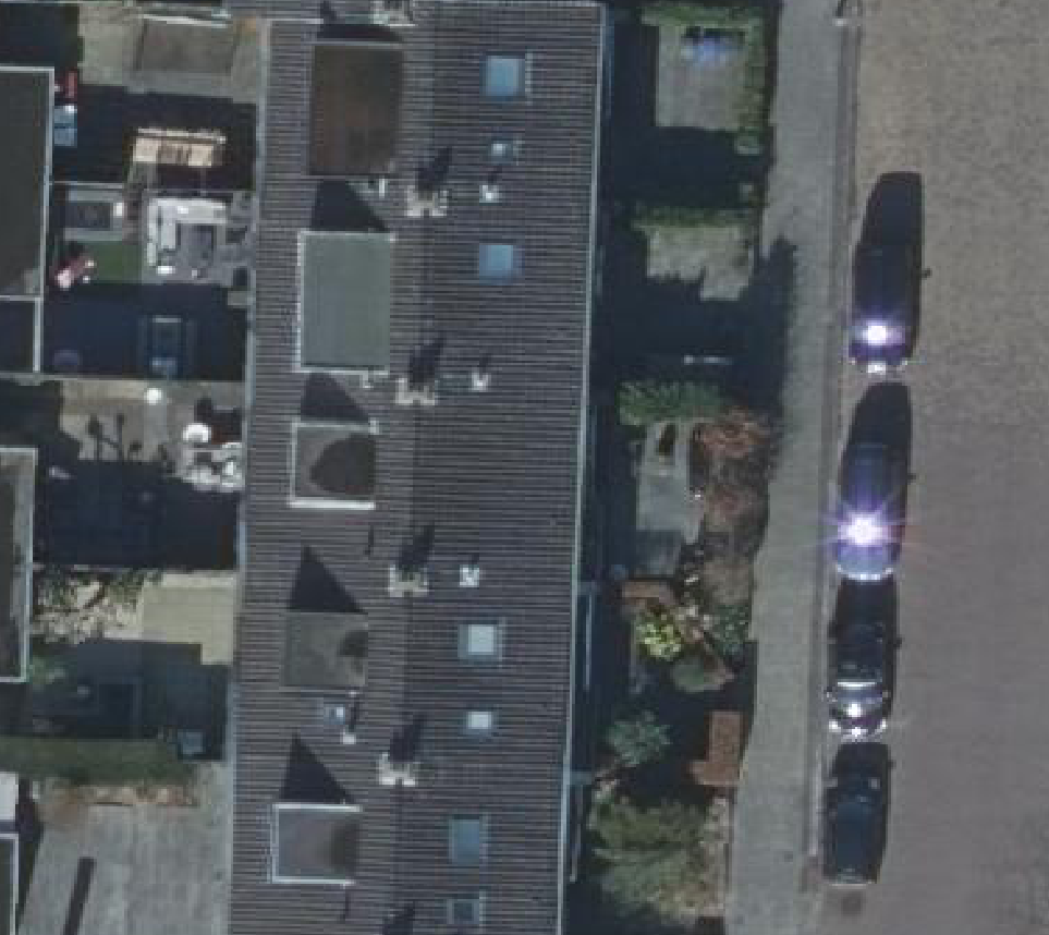True ortho luchtfoto van Dordrecht met zicht op woning