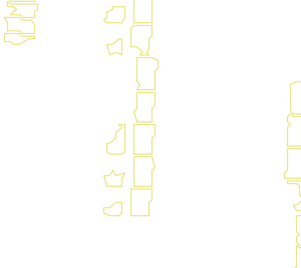 Daksegment met contourlijnen en structuurweergave