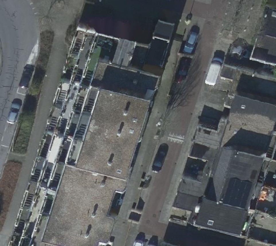 True ortho Luchtfoto op daksegment