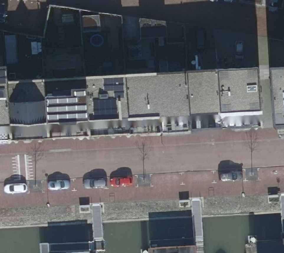 True ortho Luchtfoto op daksegment