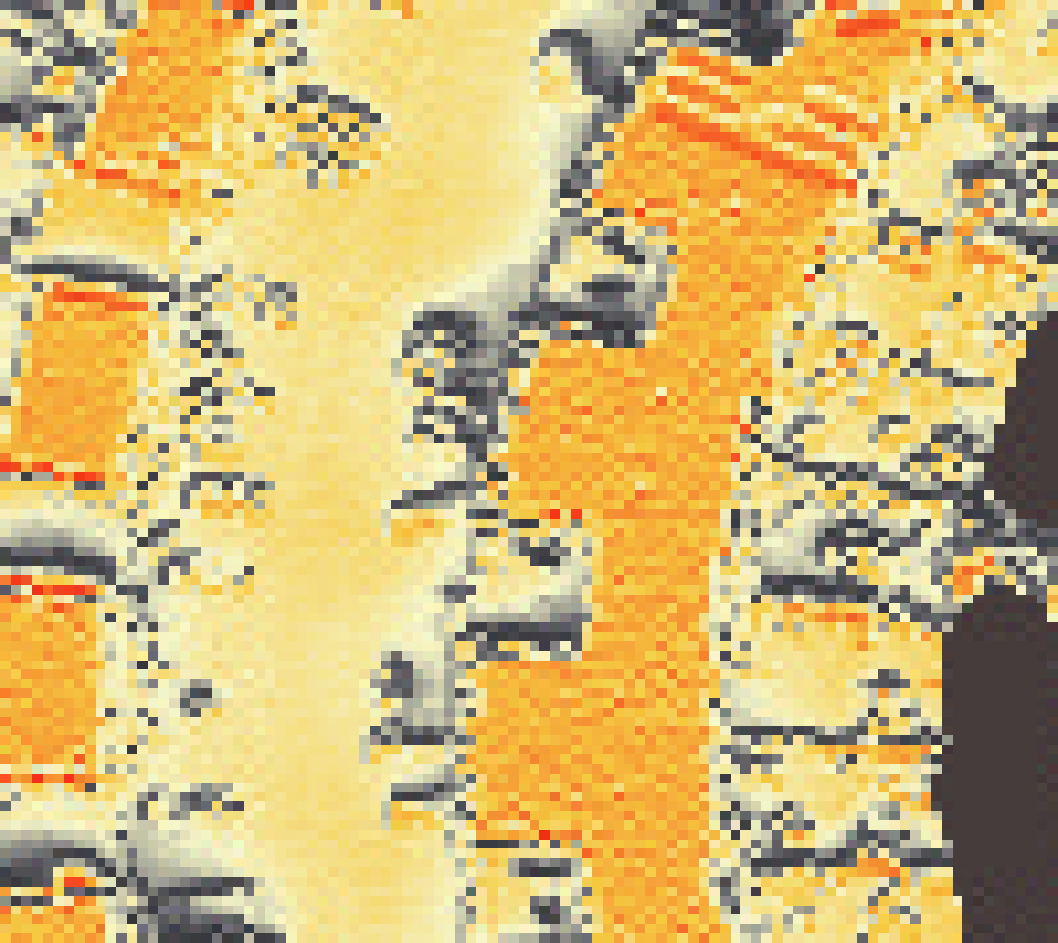 PV-irradiatie op daksegment met intensiteitsverdeling van zonlicht