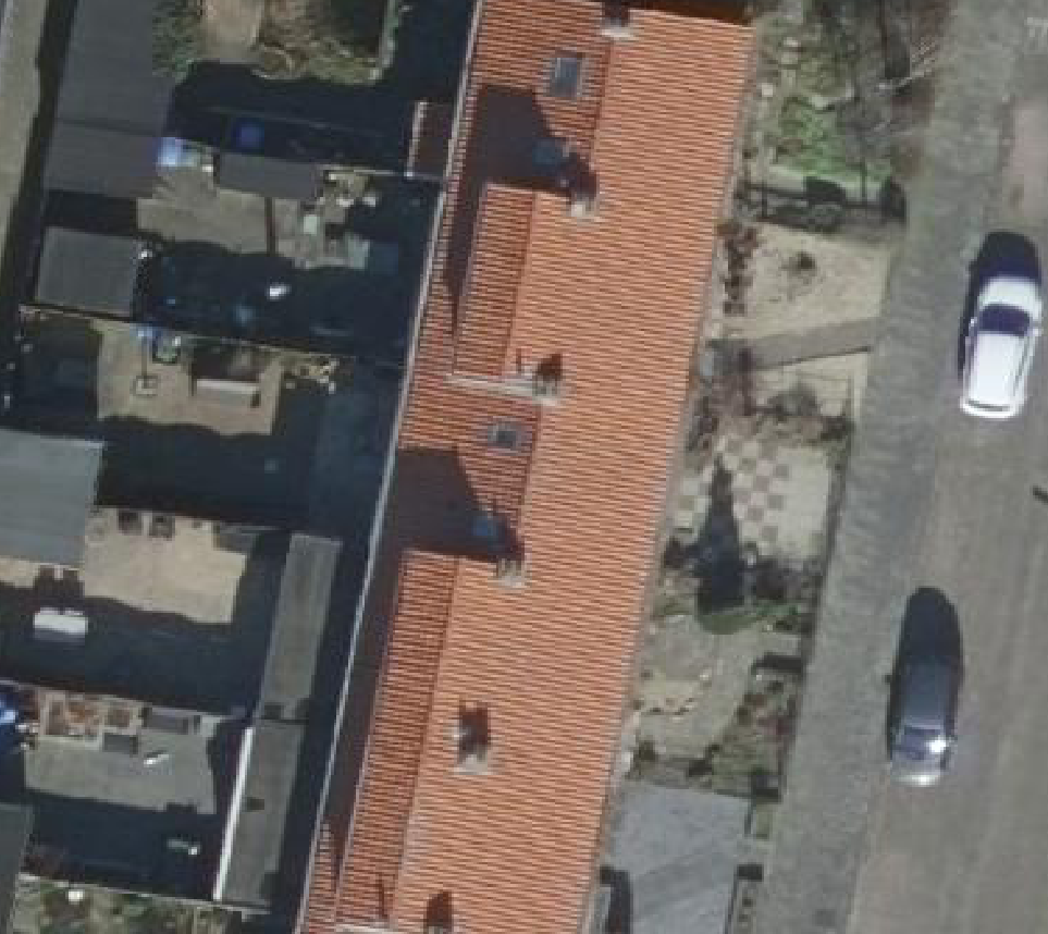 True ortho luchtfoto van Sliedrecht met zicht op woning