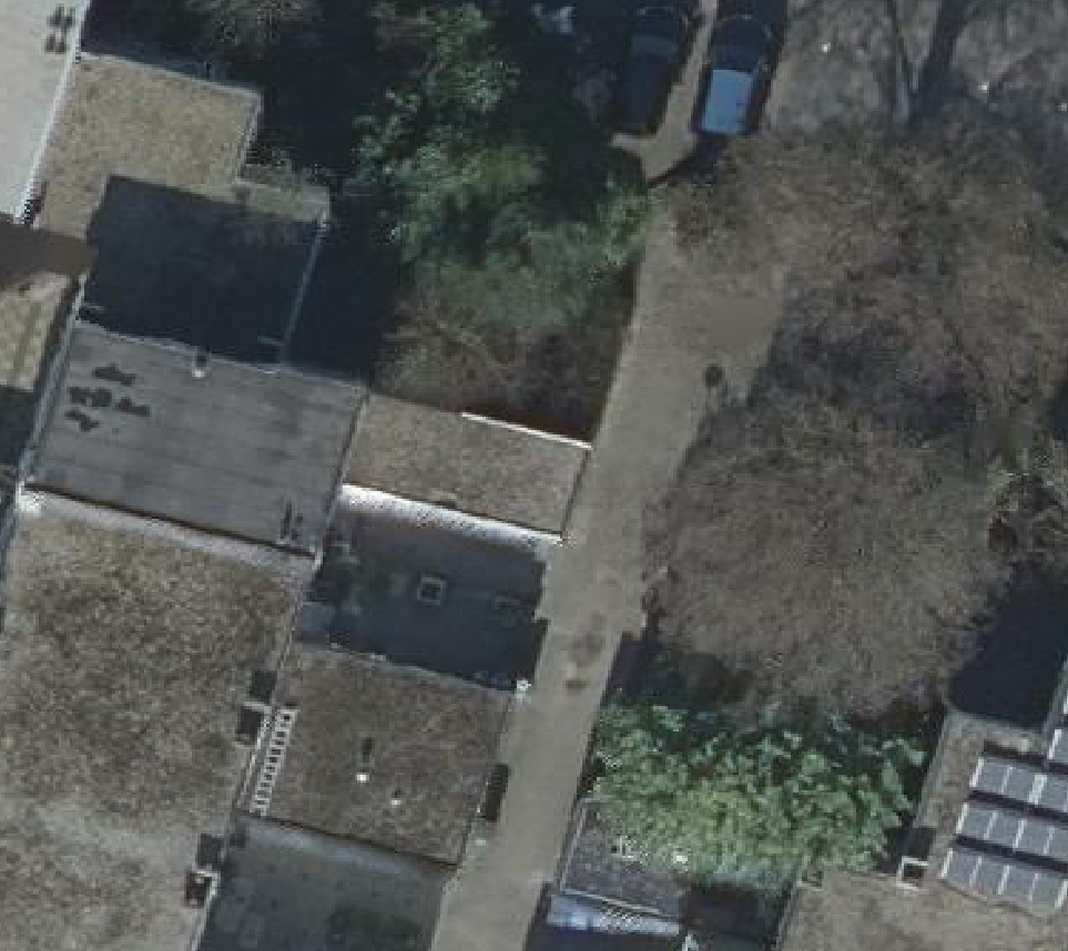 True ortho luchtfoto van Dordrecht met zicht op woning