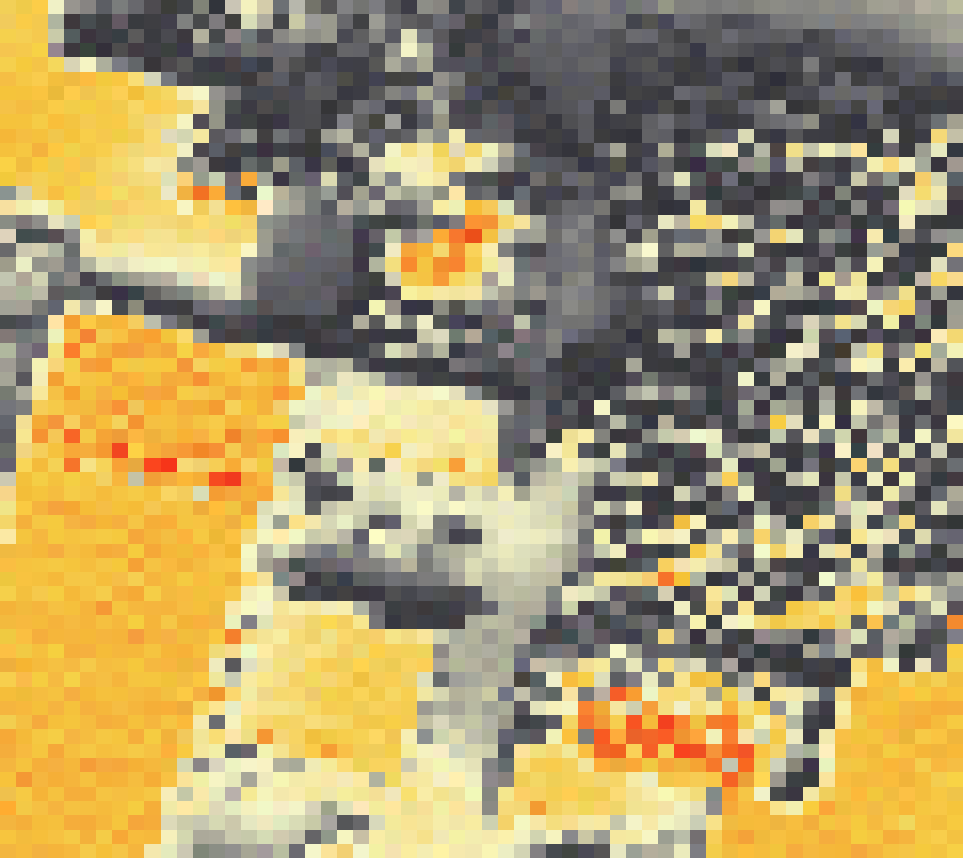 PV-irradiatie op daksegment ingezoomd met intensiteitsverdeling van zonlicht