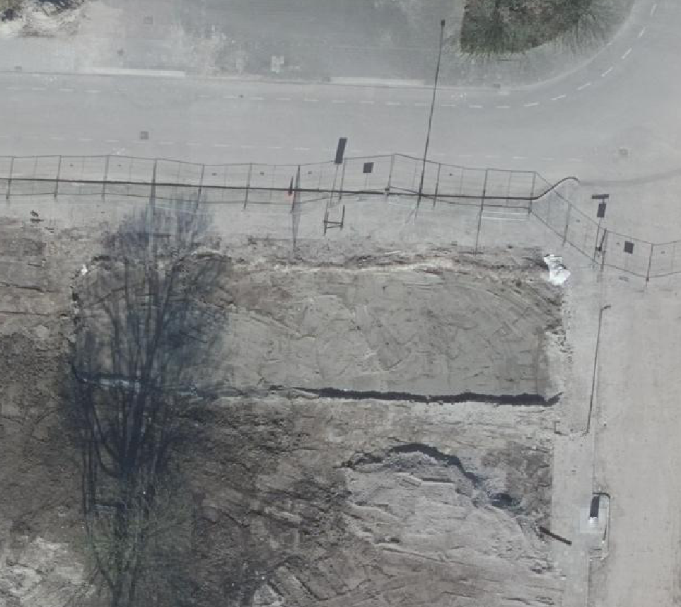 True ortho Luchtfoto op daksegment