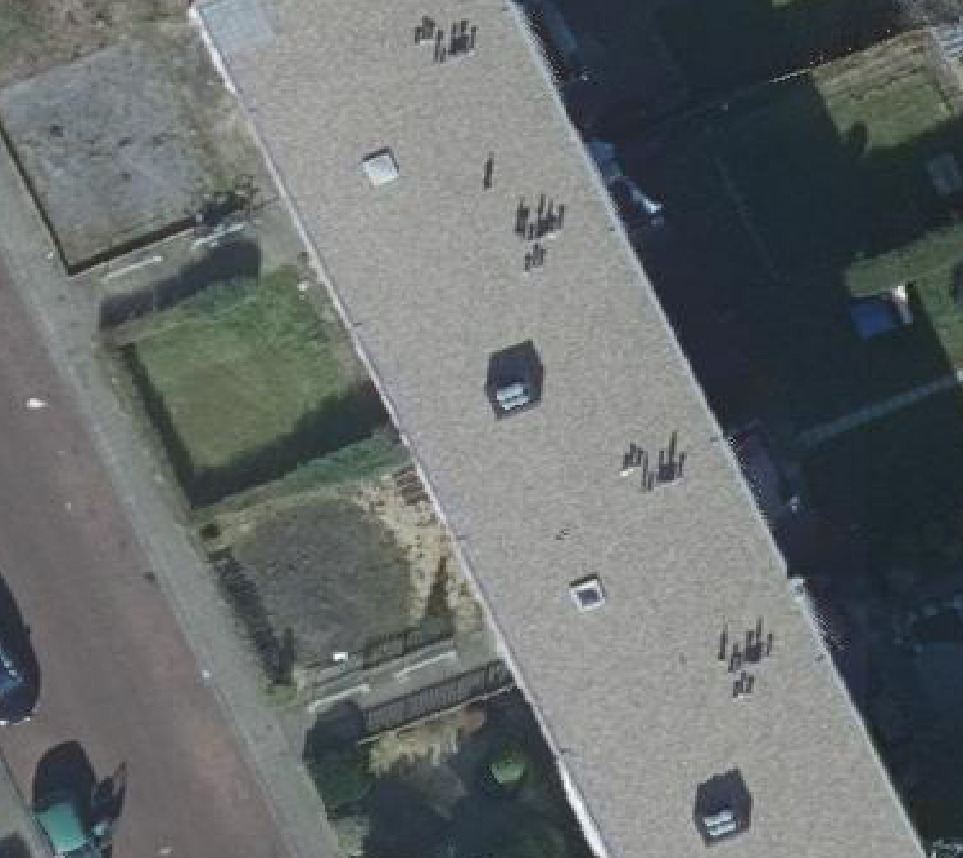 True ortho luchtfoto van Dordrecht met zicht op woning