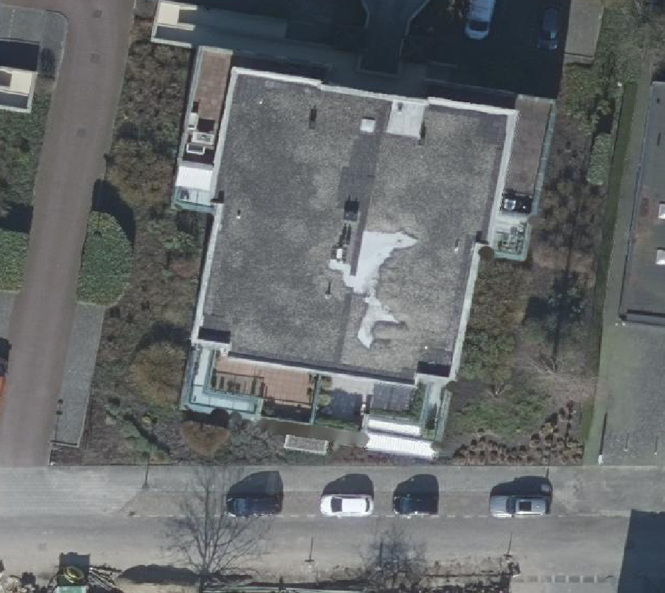 True ortho Luchtfoto op daksegment