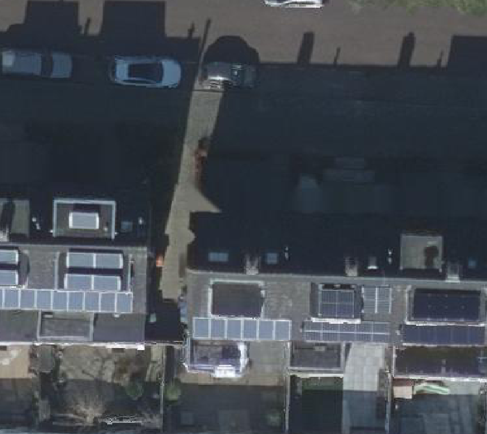 True ortho luchtfoto van Dordrecht met zicht op woning