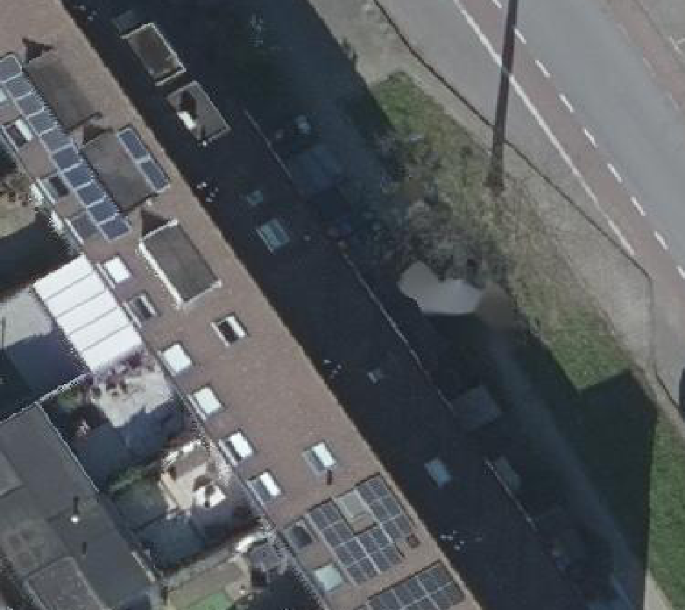 True ortho luchtfoto van Dordrecht met zicht op woning
