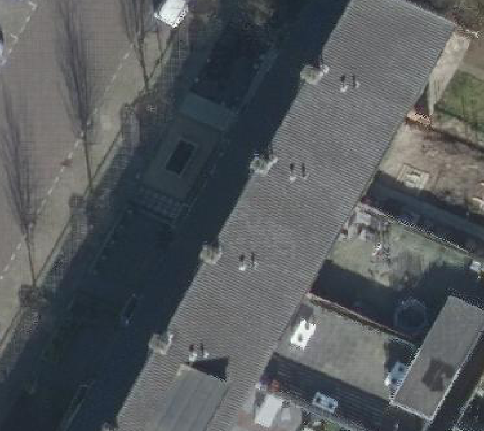 True ortho luchtfoto van Zwijndrecht met zicht op woning