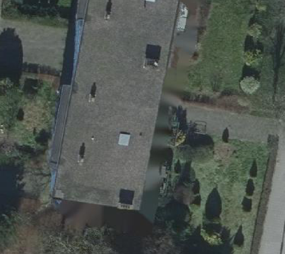 True ortho luchtfoto van Dordrecht met zicht op woning