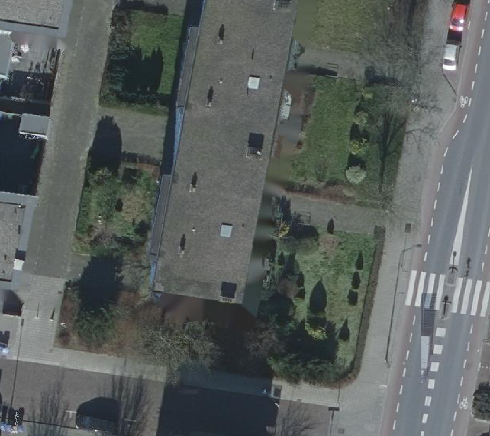 True ortho Luchtfoto op daksegment