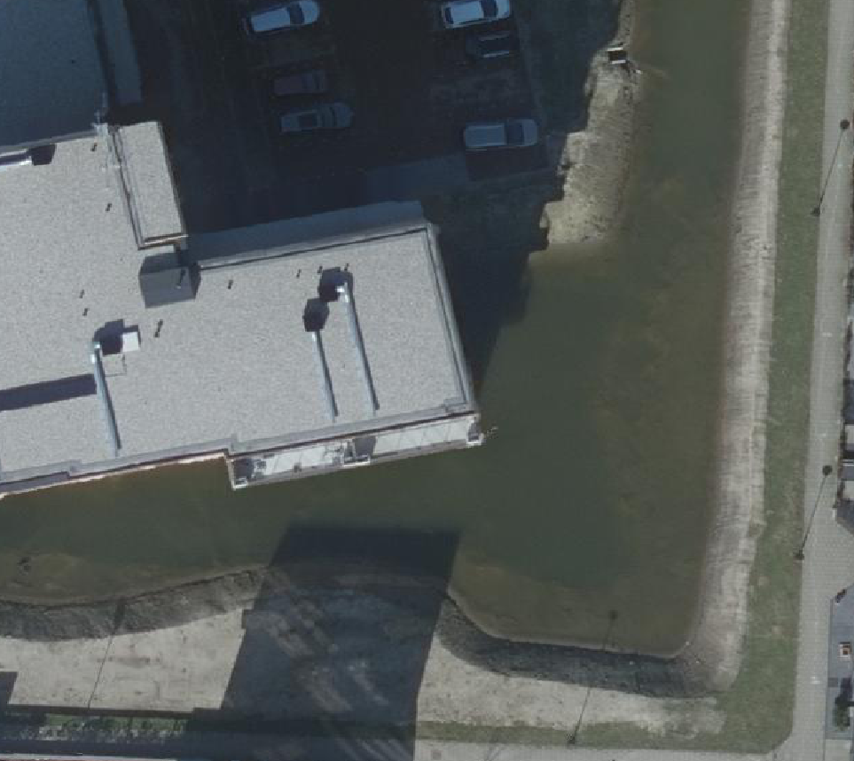 True ortho Luchtfoto op daksegment