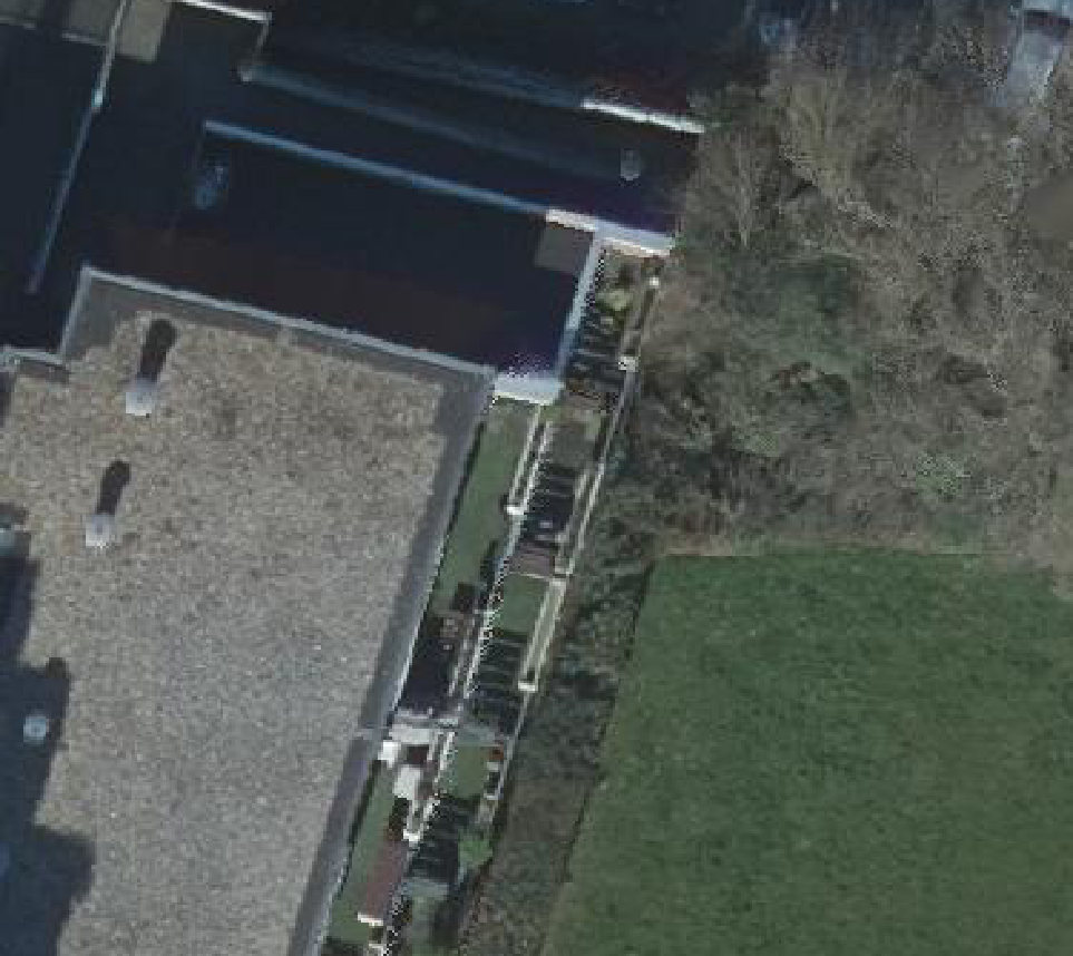 True ortho luchtfoto van Dordrecht met zicht op woning