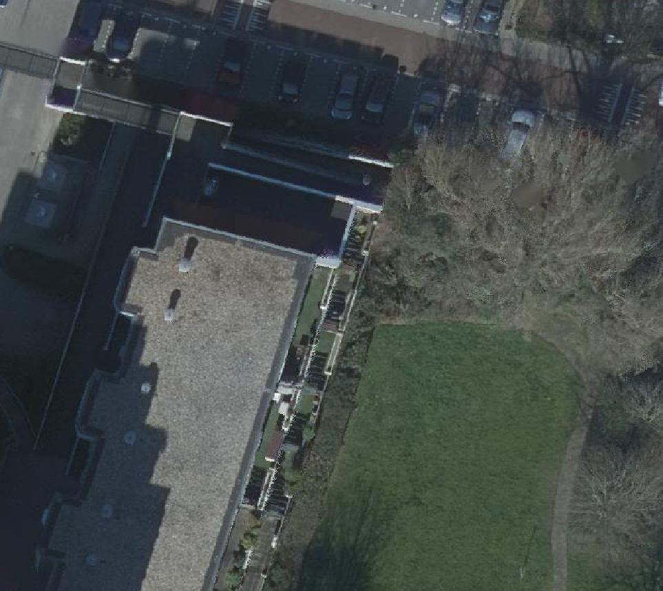 True ortho Luchtfoto op daksegment