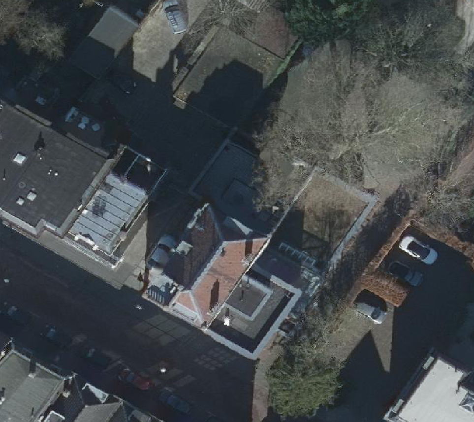 True ortho Luchtfoto op daksegment