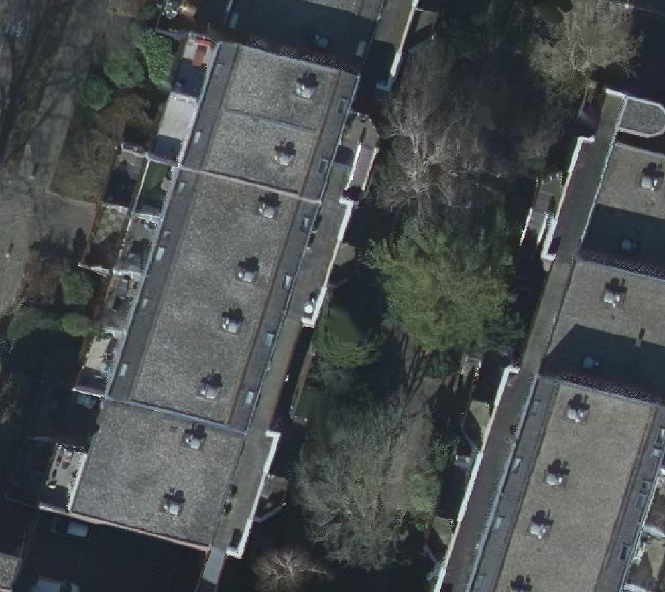 True ortho Luchtfoto op daksegment