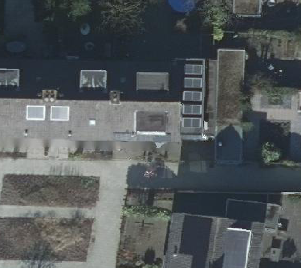 True ortho luchtfoto van Dordrecht met zicht op woning