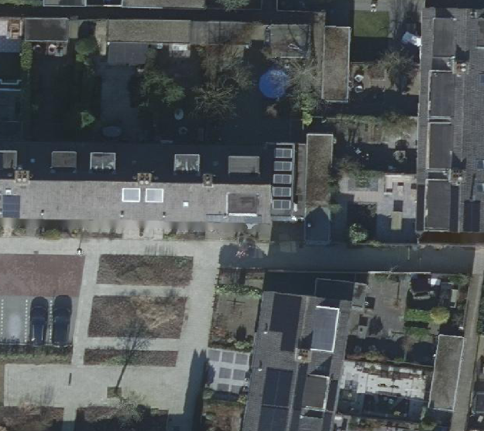 True ortho Luchtfoto op daksegment