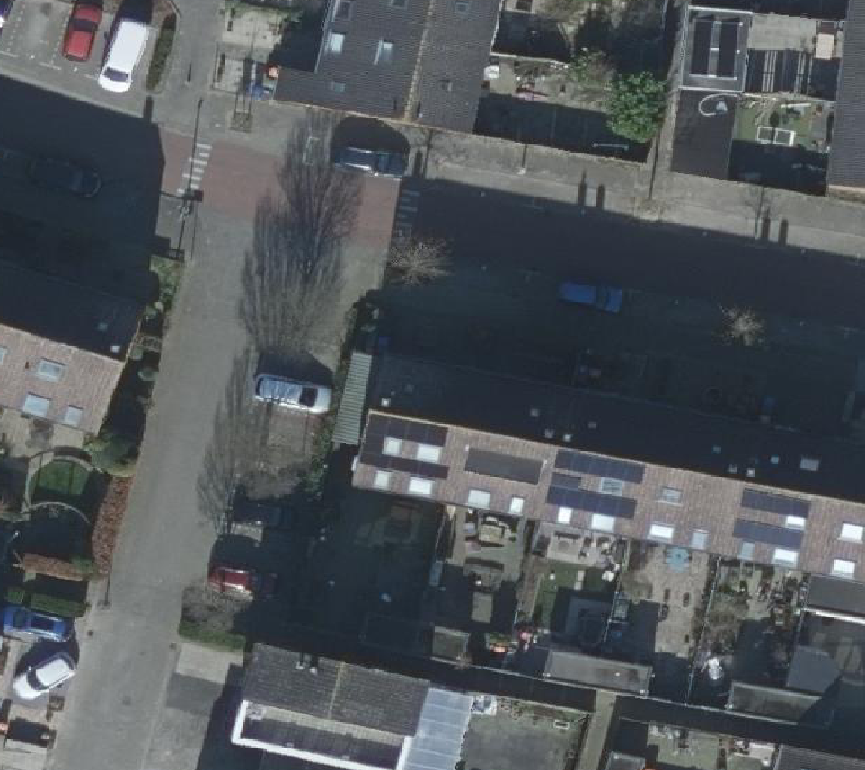 True ortho Luchtfoto op daksegment