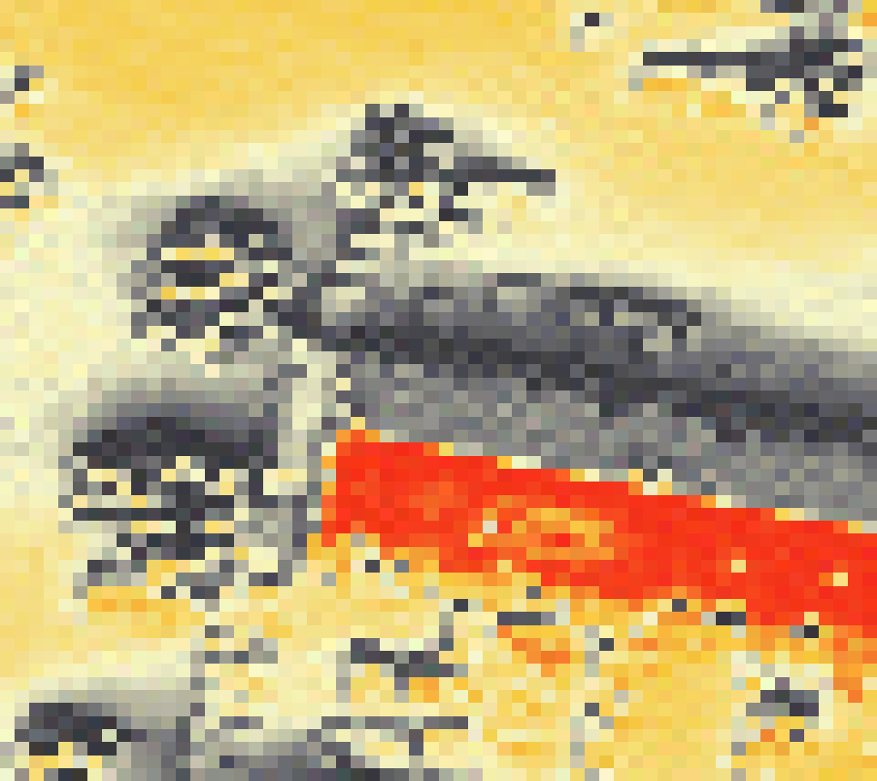 PV-irradiatie op daksegment ingezoomd met intensiteitsverdeling van zonlicht