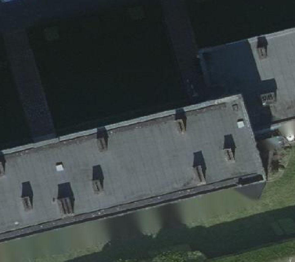 True ortho luchtfoto van Dordrecht met zicht op woning