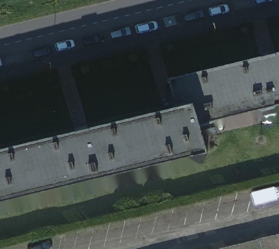 True ortho Luchtfoto op daksegment
