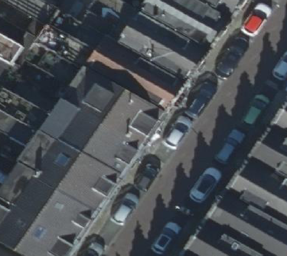 True ortho luchtfoto van Dordrecht met zicht op woning