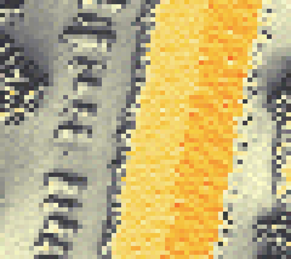 PV-irradiatie op daksegment ingezoomd met intensiteitsverdeling van zonlicht