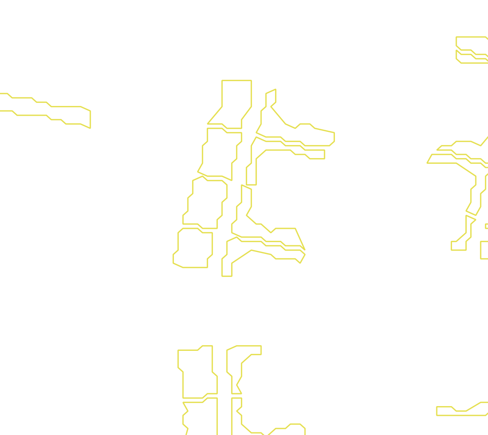 Daksegment met contourlijnen en structuurweergave